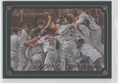 2007 UD Masterpieces - [Base] - Windsor Green Frame #86 - 2004 World Series Champions