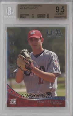 2007 USA Baseball - [Base] #45 - Matt Harvey [BGS 9.5 GEM MINT]