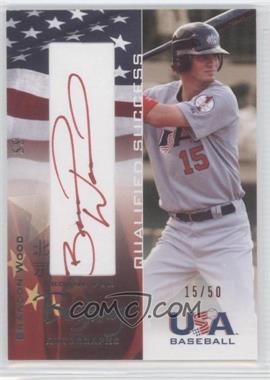 2007 USA Baseball - Bound for Beijing Autographs - Red Ink #BB-12 - Brandon Wood /50