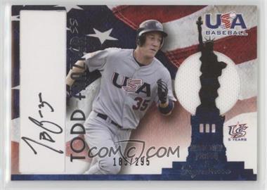 2007 USA Baseball - National Jersey & Signature - Black Ink #AJ-19 - Todd Frazier /295