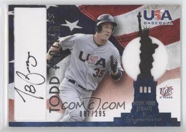 2007 USA Baseball - National Jersey & Signature - Black Ink #AJ-19 - Todd Frazier /295