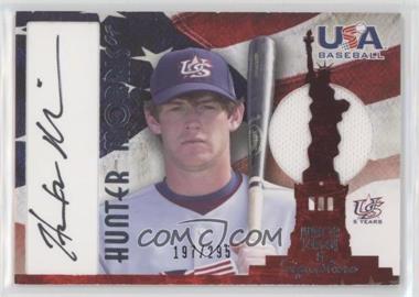 2007 USA Baseball - National Jersey & Signature - Black Ink #AJ-24 - Hunter Morris /295 [EX to NM]