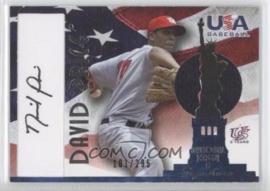 2007 USA Baseball - National Jersey & Signature - Black Ink #AJ-7 - David Price /295