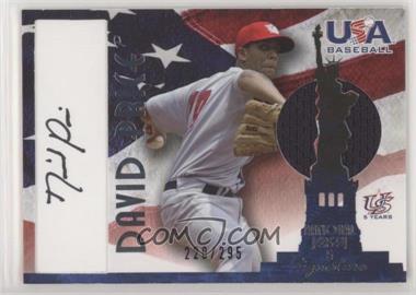 2007 USA Baseball - National Jersey & Signature - Black Ink #AJ-7 - David Price /295