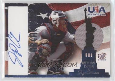 2007 USA Baseball - National Jersey & Signature - Blue Ink #AJ-21 - J.P. Arencibia /150