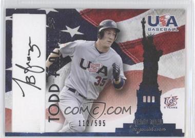 2007 USA Baseball - National Signature - Black Ink #A-19 - Todd Frazier /595