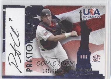 2007 USA Baseball - National Signature - Black Ink #A-5 - Preston Clark /595