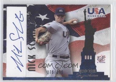2007 USA Baseball - National Signature - Blue Ink #A-17 - Nick Schmidt /275