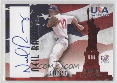 2007 USA Baseball - National Signature - Blue Ink #A-28 - Neil Ramirez /250