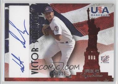 2007 USA Baseball - National Signature - Blue Ink #A-38 - Victor Sanchez /225