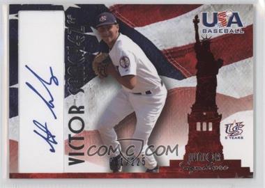 2007 USA Baseball - National Signature - Blue Ink #A-38 - Victor Sanchez /225