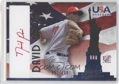 2007 USA Baseball - National Signature - Red Ink #A-7 - David Price /100
