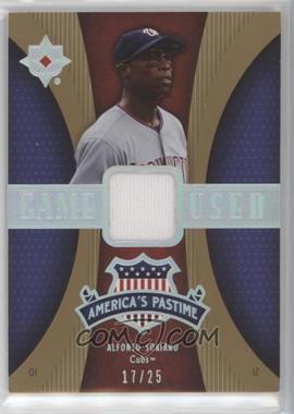 2007 Ultimate Collection - America's Pastime Memorabilia - Gold #PM-AS - Alfonso Soriano /25