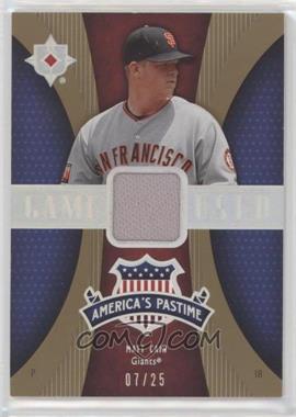 2007 Ultimate Collection - America's Pastime Memorabilia - Gold #PM-MC - Matt Cain /25