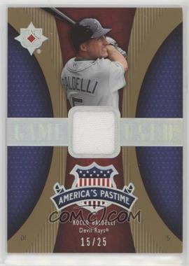 2007 Ultimate Collection - America's Pastime Memorabilia - Gold #PM-RB - Rocco Baldelli /25