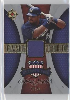 2007 Ultimate Collection - America's Pastime Memorabilia - Patches #PM-PF - Prince Fielder /50