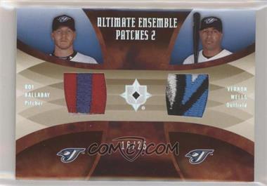 2007 Ultimate Collection - Ultimate Ensemble Patches 2 #EP-HW - Roy Halladay, Vernon Wells /25