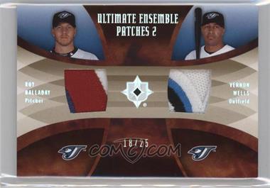 2007 Ultimate Collection - Ultimate Ensemble Patches 2 #EP-HW - Roy Halladay, Vernon Wells /25