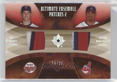 2007 Ultimate Collection - Ultimate Ensemble Patches 2 #EP-JV - Joe Mauer, Victor Martinez /25