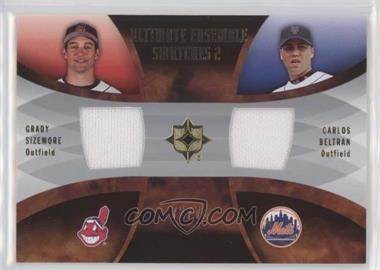 2007 Ultimate Collection - Ultimate Ensemble Swatches 2 #ES-SB - Grady Sizemore, Carlos Beltran /75