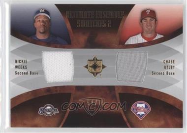 2007 Ultimate Collection - Ultimate Ensemble Swatches 2 #ES-WU - Rickie Weeks, Chase Utley /75
