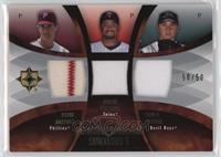 Scott Kazmir, Steve Carlton, Johan Santana #/50