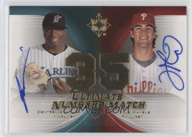 2007 Ultimate Collection - Ultimate Numbers Match Signatures #NM-WH - Dontrelle Willis, Cole Hamels /35