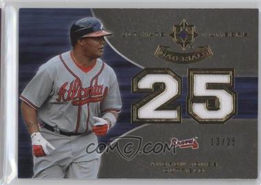 2007 Ultimate Collection - Ultimate Numbers Materials #UNM-AJ - Andruw Jones /25