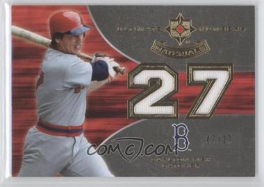 2007 Ultimate Collection - Ultimate Numbers Materials #UNM-CF - Carlton Fisk /27