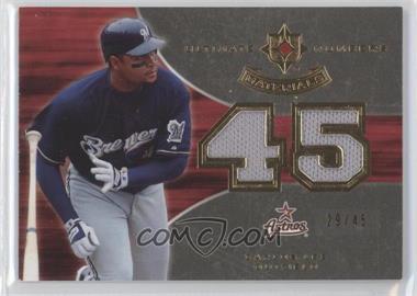 2007 Ultimate Collection - Ultimate Numbers Materials #UNM-CL - Carlos Lee /45