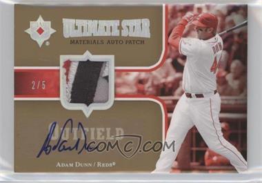 2007 Ultimate Collection - Ultimate Star Materials - Autograph Patch #SM-AD - Adam Dunn /5