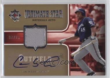 2007 Ultimate Collection - Ultimate Star Materials - Autographs #SM-CL - Carlos Lee /15