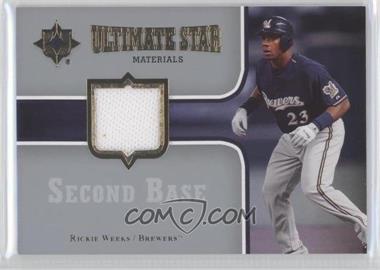 2007 Ultimate Collection - Ultimate Star Materials #SM-RW - Rickie Weeks