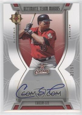2007 Ultimate Collection - Ultimate Team Marks #TM-CL - Carlos Lee /57