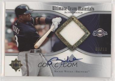 2007 Ultimate Collection - Ultimate Team Materials - Signatures #UTM-RW - Rickie Weeks /10