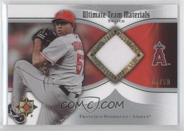 2007 Ultimate Collection - Ultimate Team Materials - Swatch #UTM-FR - Francisco Rodriguez /50