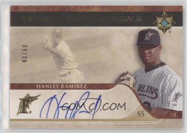 2007 Ultimate Collection - Ultimate Write of Passage #WP-RF - Hanley Ramirez /60