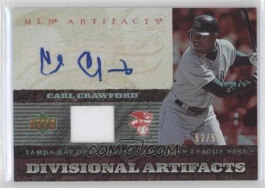 2007 Upper Deck Artifacts - Divisional Artifacts - Autographs #DA-CC - Carl Crawford /55