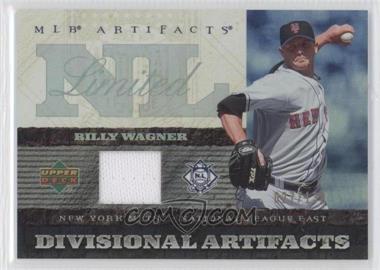 2007 Upper Deck Artifacts - Divisional Artifacts - Limited Edition #DA-BW - Billy Wagner /130