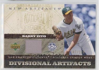 2007 Upper Deck Artifacts - Divisional Artifacts #DA-BZ - Barry Zito /199