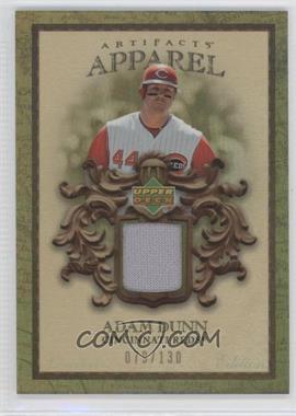 2007 Upper Deck Artifacts - MLB Apparel - Limited Edition #MLB-AD - Adam Dunn /130