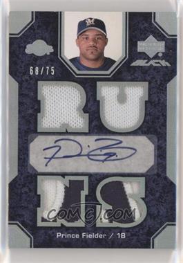 2007 Upper Deck Black - [Base] #25 - Prince Fielder /75 [EX to NM]