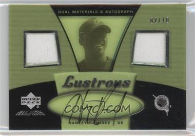 2007 Upper Deck Black - Lustrous Materials Autographs - Spectrum Gold #LU-HR - Hanley Ramirez /10