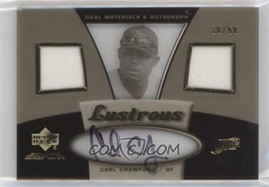 2007 Upper Deck Black - Lustrous Materials Autographs #LU-CC - Carl Crawford /50