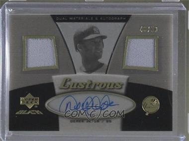 2007 Upper Deck Black - Lustrous Materials Autographs #LU-DJ - Derek Jeter /50