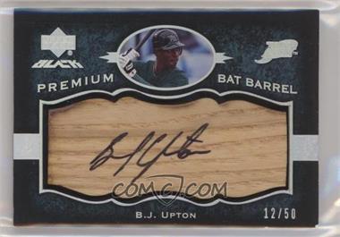 2007 Upper Deck Black - Premium Bat Barrel Autographs #PB-BU - B.J. Upton /50