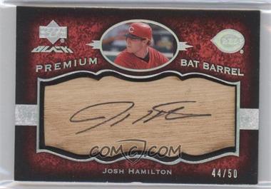 2007 Upper Deck Black - Premium Bat Barrel Autographs #PB-JH - Josh Hamilton /50