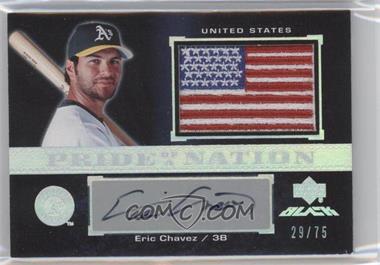 2007 Upper Deck Black - Pride of a Nation Veteran Autographs #PN-EC - Eric Chavez /75