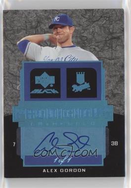 2007 Upper Deck Black - Prodigious Autographs - Natural Pearl #PR1-GO - Alex Gordon /1