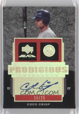 2007 Upper Deck Black - Prodigious Autographs - Spectrum Gold #PR1-CC - Coco Crisp /25